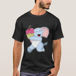 Elefant mit Kuchen T-Shirt