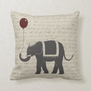 Elefant mit Luftballon Kissen