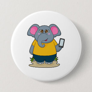 Elefant mit mobil button