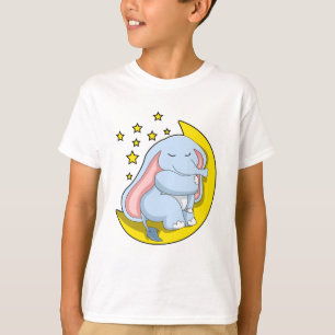 Elefant mit Mond und Sternen T-Shirt