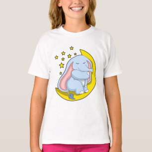 Elefant mit Mond und Sternen T-Shirt