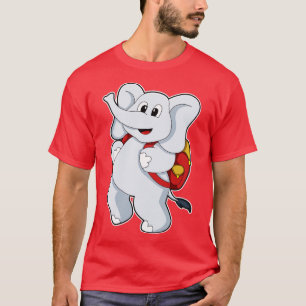 Elefant mit Rucksack T-Shirt