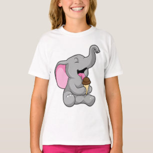 Elefant mit Schokoladeneis T-Shirt