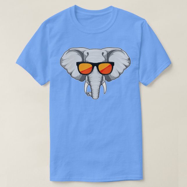 Elefant mit Sonnenbrille T-Shirt (Design vorne)
