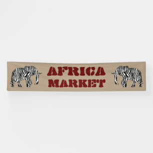Elefant mit Zebrastreifen + Ihre Ideen Banner