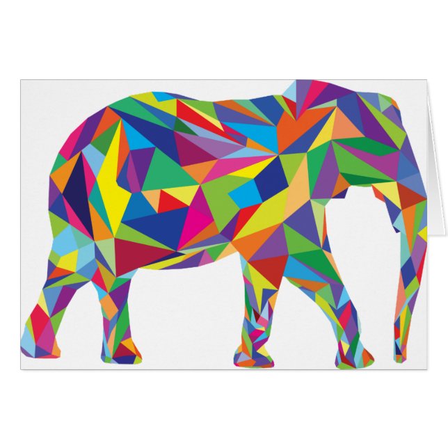 Elefant-Mosaik (Vorderseite (Horizontal))