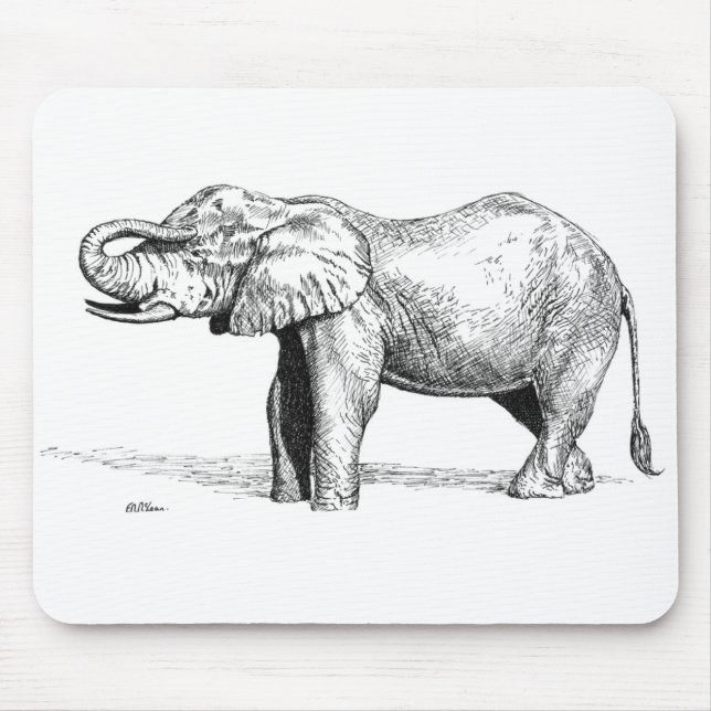 Elefant Mousepad (Vorne)