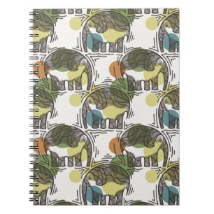 Elefant-Muster Notizblock