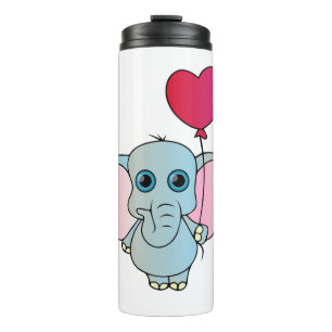 Elefant, Natur, Ballon Thermosbecher
