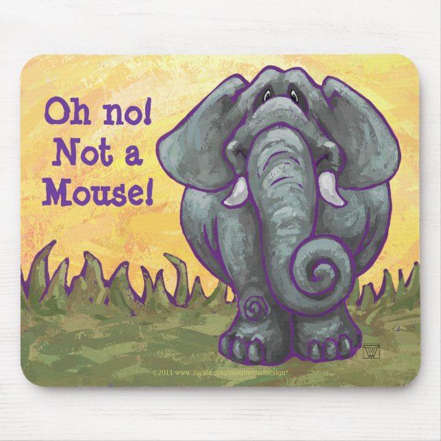 Elefant oh, der nicht eine Maus kein ist Mousepad (Vorne)