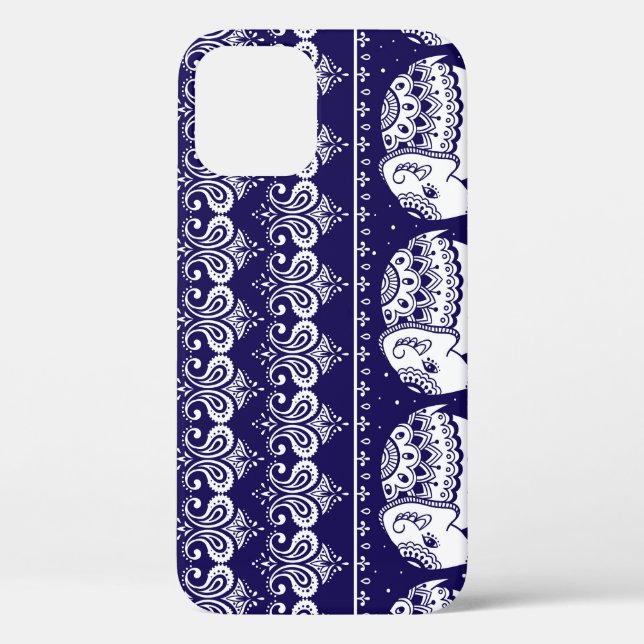 Elefant, Paisley: Vintages Stammesmuster. Case-Mate iPhone Hülle (Rückseite)