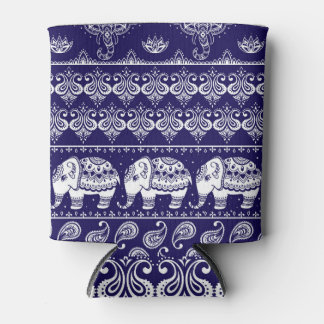 Elefant, Paisley: Vintages Stammesmuster. Dosenkühler