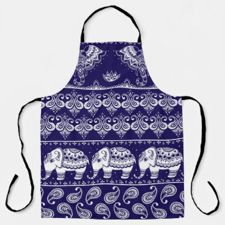Elefant, Paisley: Vintages Stammesmuster. Schürze