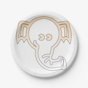 Elefant Pappteller