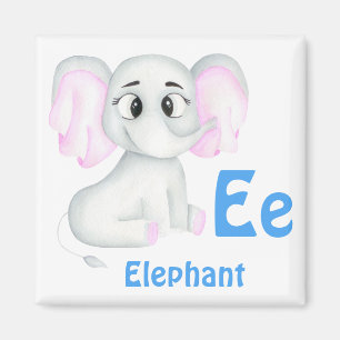 Elefant personalisieren ABC: Buchstabe E - Ihren N Magnet