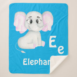 Elefant personalisieren ABC: Buchstabe E - Ihren N Sherpadecke