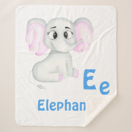 Elefant personalisieren ABC: Buchstabe E - Ihren N Sherpadecke