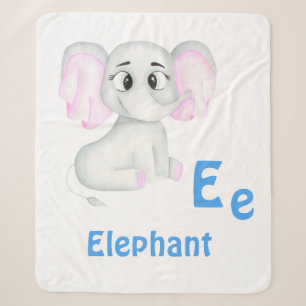 Elefant personalisieren ABC: Buchstabe E - Ihren N Sherpadecke