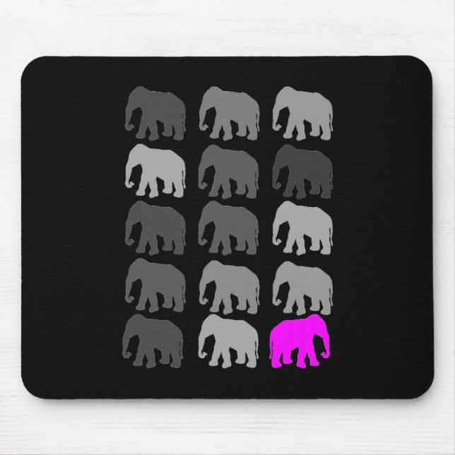Elefant PopArt Geschenke Mousepad (Vorne)