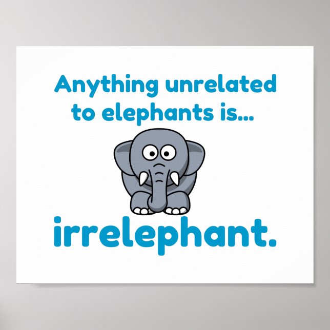 Elefant Poster (Vorne)