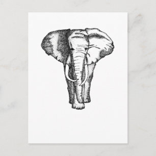 Elefant Postkarte