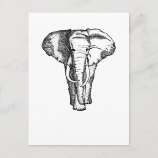 Elefant Postkarte