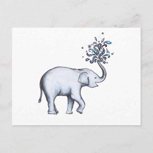 Elefant (Postkarte) Postkarte (Vorderseite)