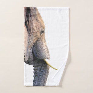 Elefant-Profil-Dschungel-Tier Badhandtuch Set