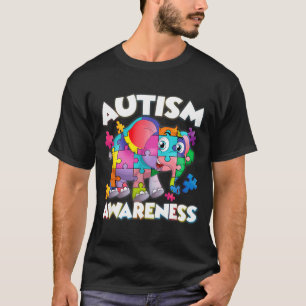 Elefant-Puzzleteil Autismus-Bewusstseinsmonat Jung T-Shirt