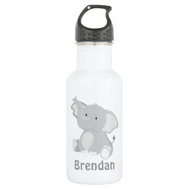 Elefant scherzt personalisiertes trinkflasche (Vorderseite)
