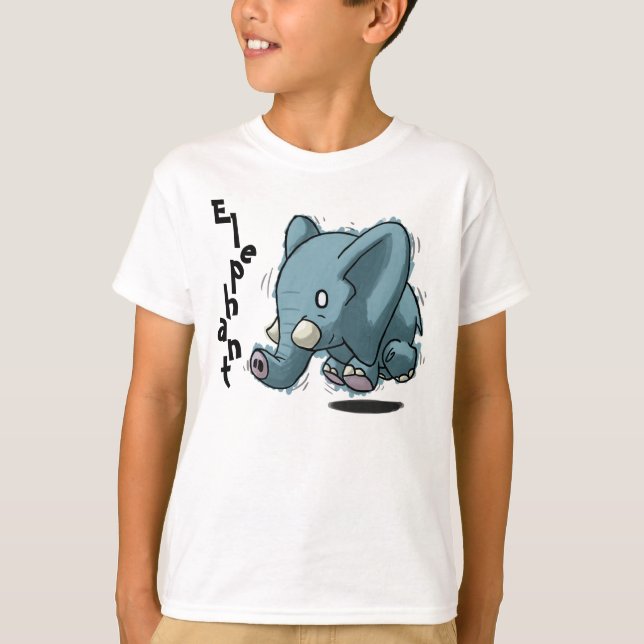 Elefant scherzt Shirt (Vorderseite)