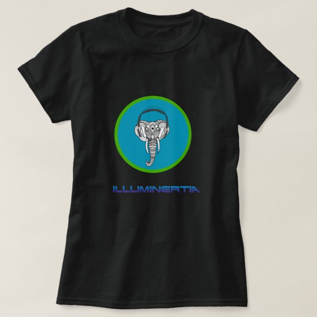Elefant schlägt T - Shirt (Design vorne)