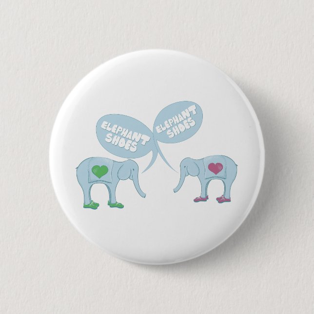 Elefant-Schuhe Button (Vorderseite)