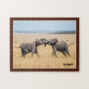 Elefant Serengeti Afrika Savanne Wildtiere Puzzle