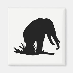 Elefant Silhouette Magnet