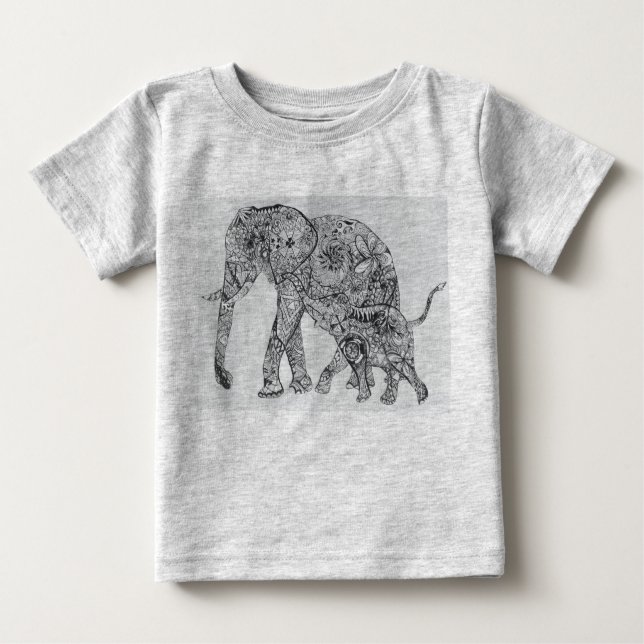 Elefant sind das Beste!! Baby T-shirt (Vorderseite)