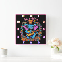 Elefant spielt Gitarre in einer Blume