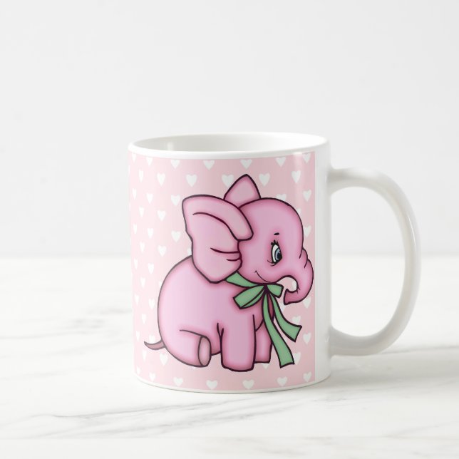 Elefant-Spielzeug-Rosa Tasse (Rechts)
