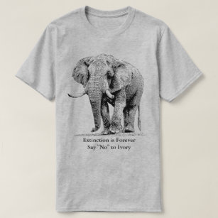 Elefant Stier, der einem Stroll   afrikanische T-Shirt