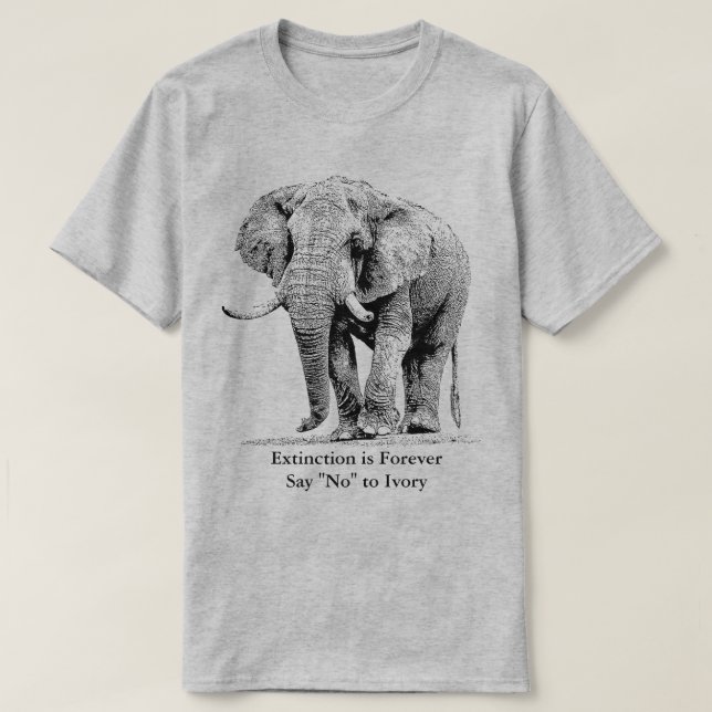 Elefant Stier, der einem Stroll | afrikanische T-Shirt (Design vorne)