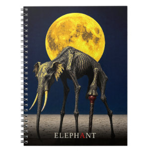 Elefant Stock gothischer Surrealismus Notizblock