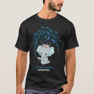 Elefant Suicide Prevention Krieger Bewusstsein Män T-Shirt
