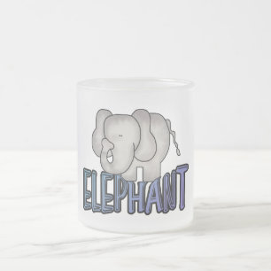 Elefant-T-Shirts und Geschenke Mattglastasse