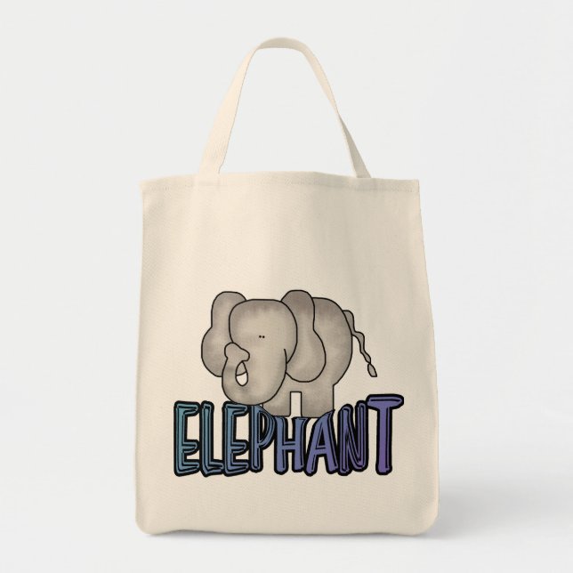 Elefant-T-Shirts und Geschenke Tragetasche (Vorne)