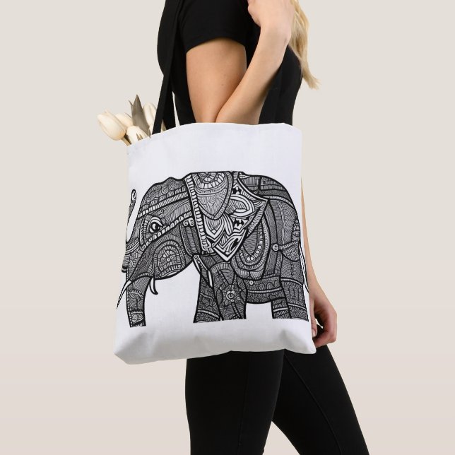 Elefant-Tasche (Von Nahem)