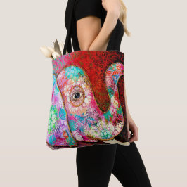 Elefant-Tasche, bunter Elefant