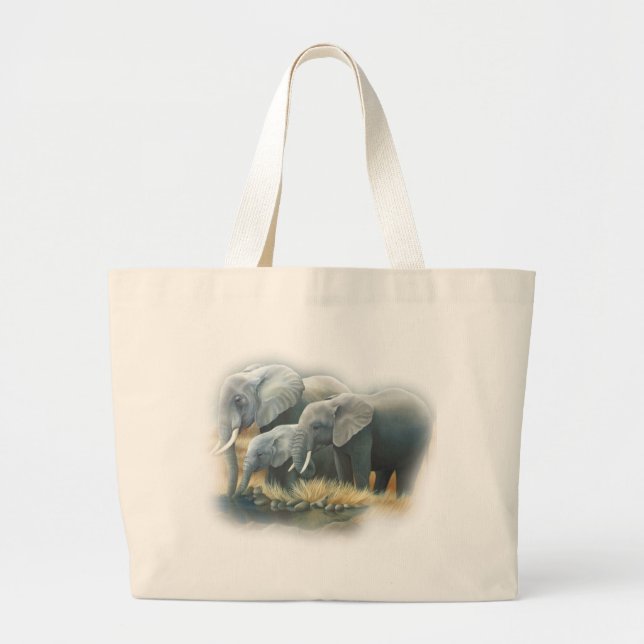 Elefant-Tasche Jumbo Stoffbeutel (Vorne)