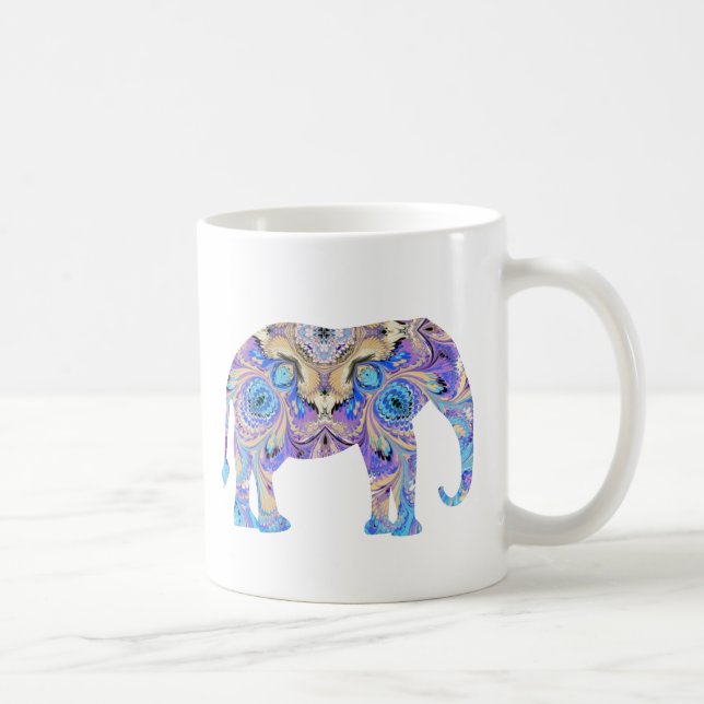 Elefant-Tassen-Kaleidoskop-Entwurf Tasse (Rechts)