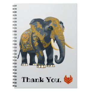Elefant thailändischer Stil. Notizblock