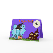 Elefant "Trick or Treating" auf Niedlicher Hallowe